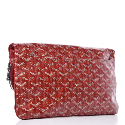 Goyard Goyardine Sainte Marie Soft Clutch Red 3 of 6