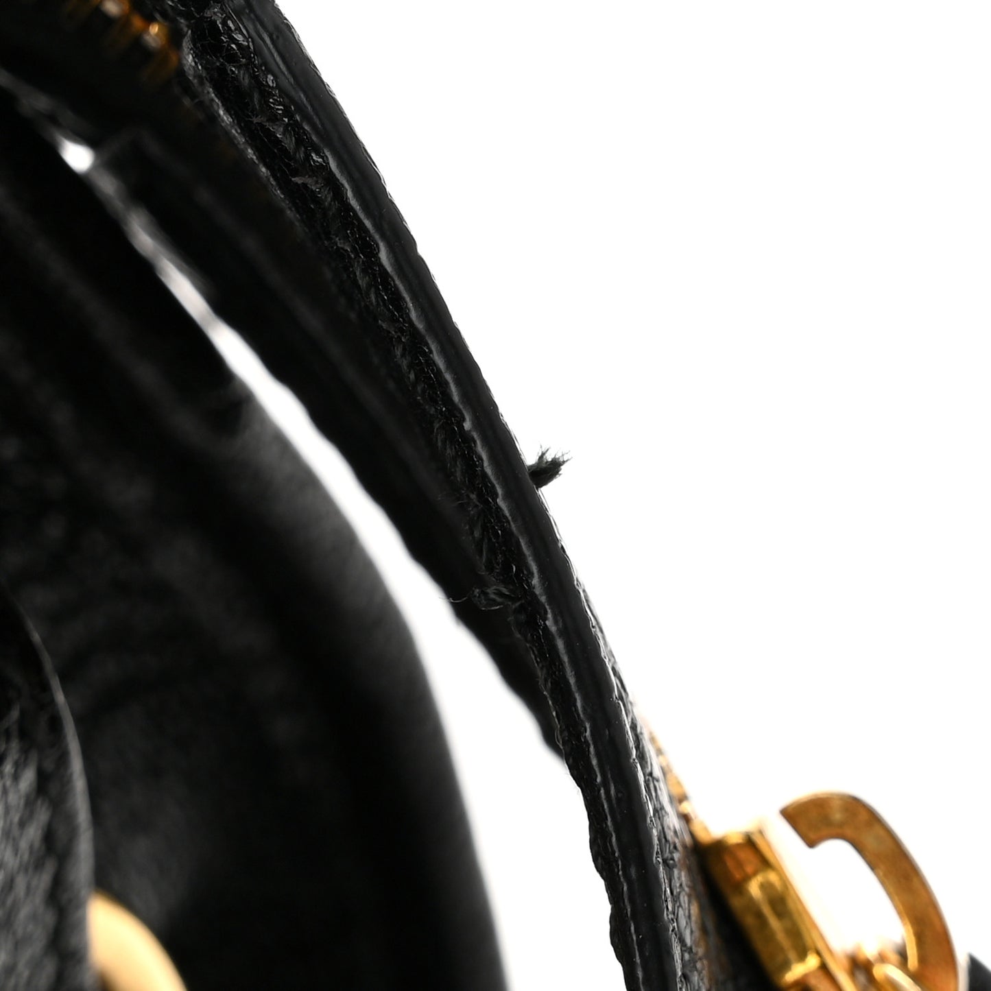 Chevre Gold Metallic Edge Hardware City Black