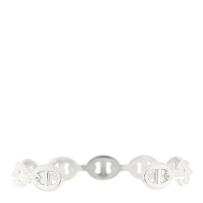 Hermes Sterling Silver MM Chaine d'Ancre Enchainee Cuff Bracelet ST 2 of 3