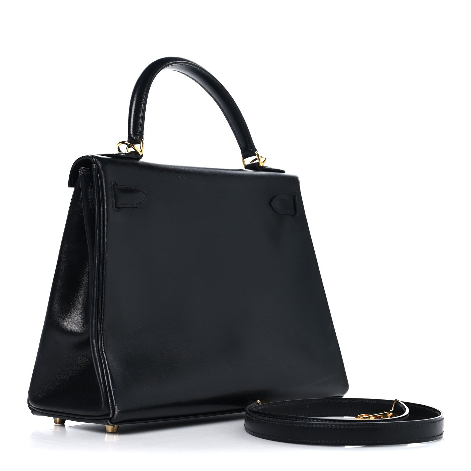 Hermes Box Kelly Retourne 28 Black 3 of 17