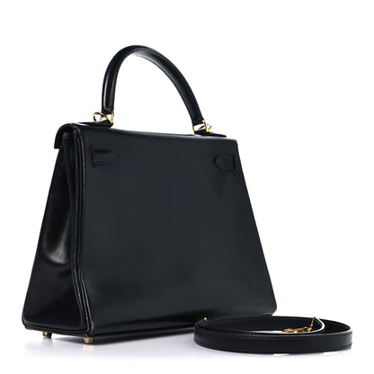 Hermes Box Kelly Retourne 28 Black 3 of 17