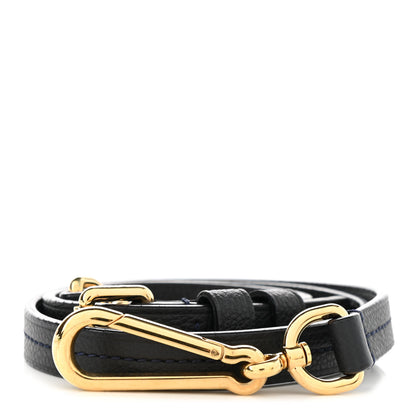 Louis Vuitton Calfskin 16mm Adjustable Shoulder Strap Black 1 of 5