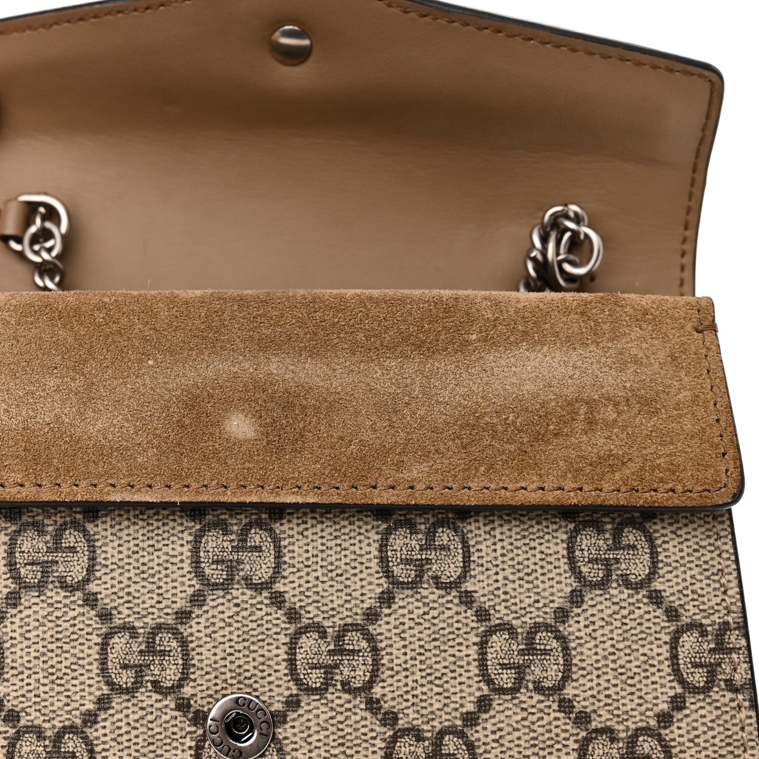 Gucci GG Supreme Monogram Super Mini Dionysus Shoulder Bag Taupe 10 of 10