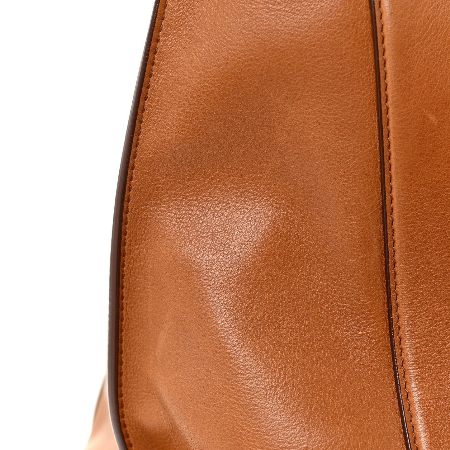 Calfskin Suzanna Gancini Satchel Brown