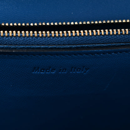 Celine Goatskin Medium Classic Box Flap Bag Deepsea 7 of 14
