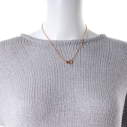 Cartier 18K Pink Gold Interlocking LOVE Necklace 2 of 9