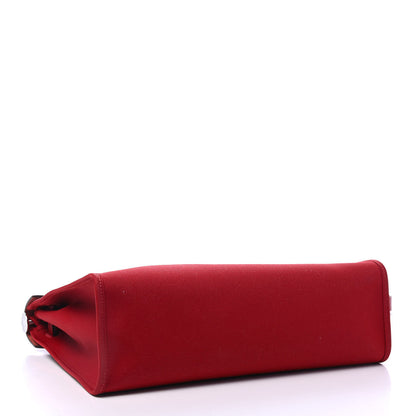 Hermes Vache Hunter Toile Herbag Zip 31 PM Rouge Grenat 3 of 4