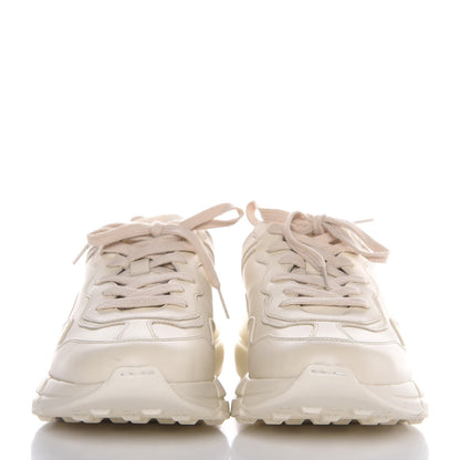 Gucci Calfskin Logo Mens Rhyton Sneakers 6 Ivory 2 of 10