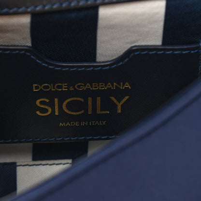 Dolce & Gabbana Neoprene Small Miss Sicily Satchel Navy 6 of 10