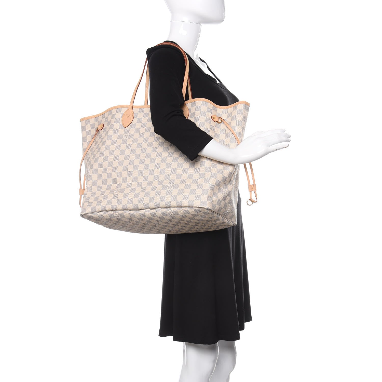 Louis Vuitton Damier Azur Neo Neverfull GM Rose Ballerine 2 of 9