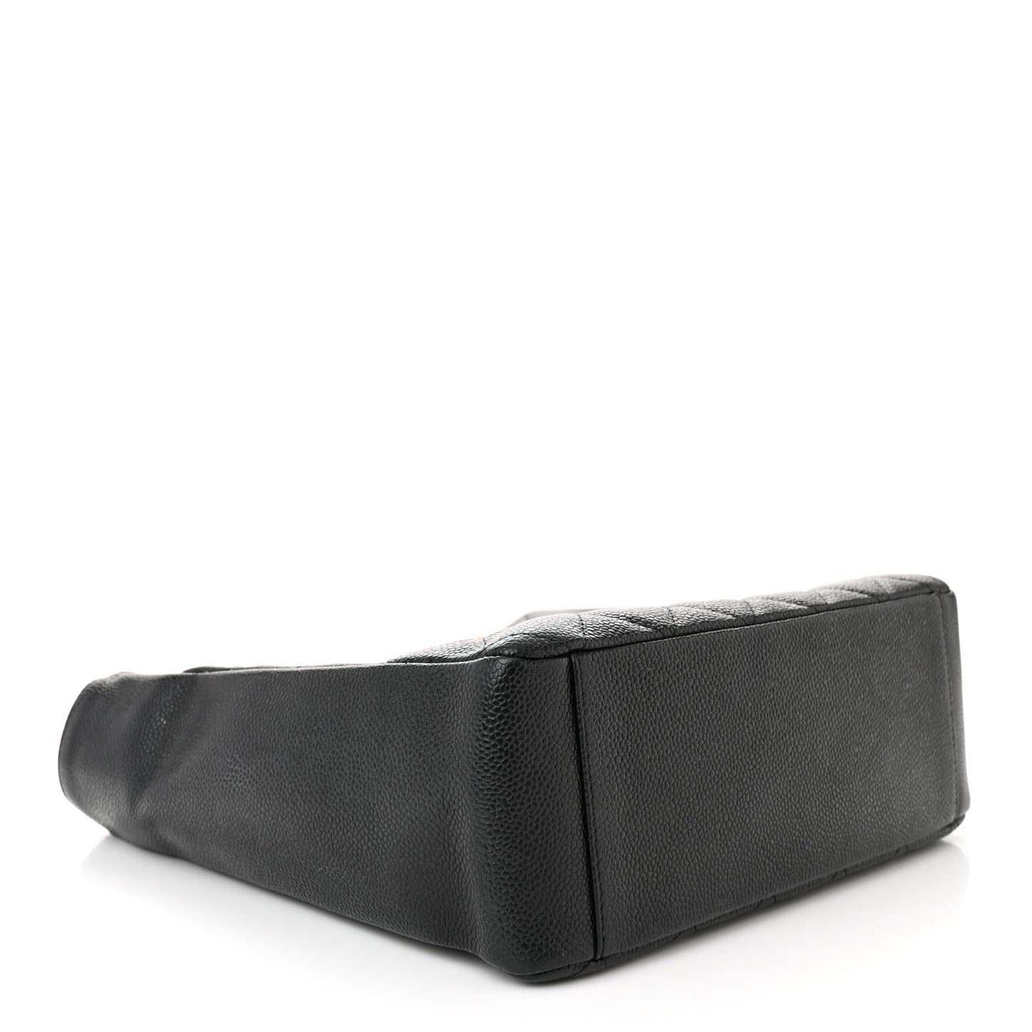 Caviar Quilted Petit Shopping Tote PST Black