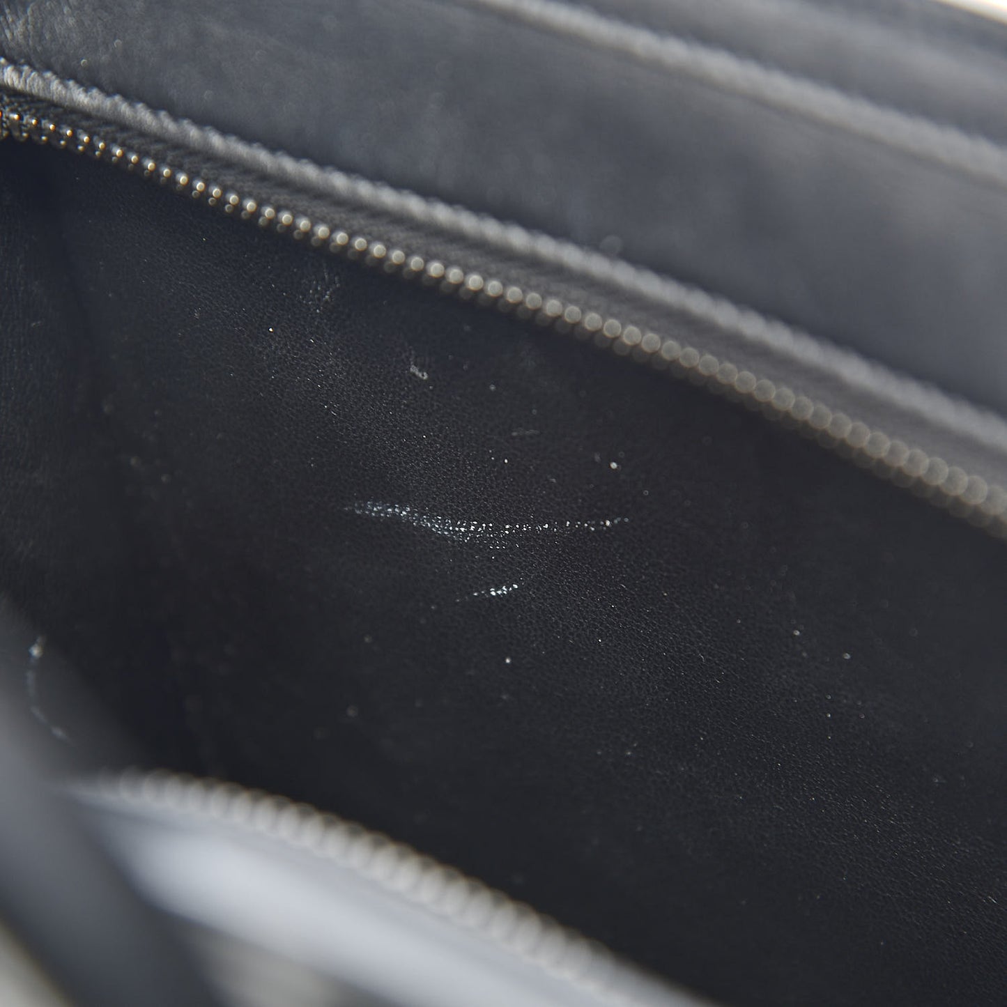 Canvas Calfskin Nano Luggage White Black