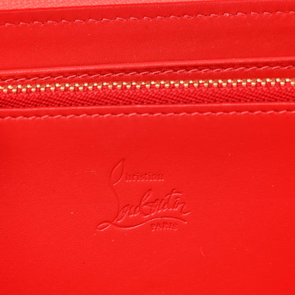 Christian Louboutin Calfskin Panettone Spiked Zip Around Wallet Pink 6 of 7