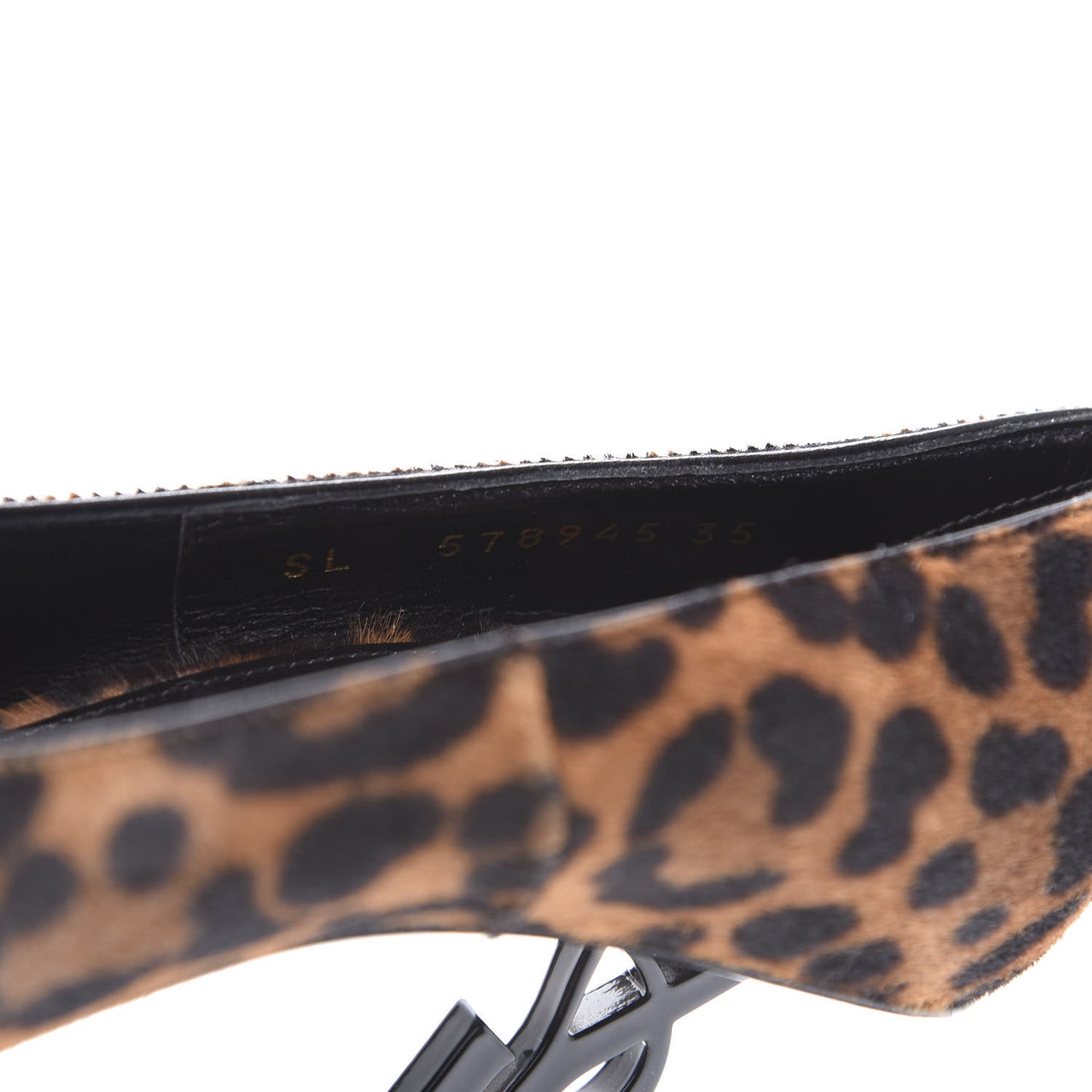Calf Hair Leopard Print Opyum 110 Pumps 35 Brown