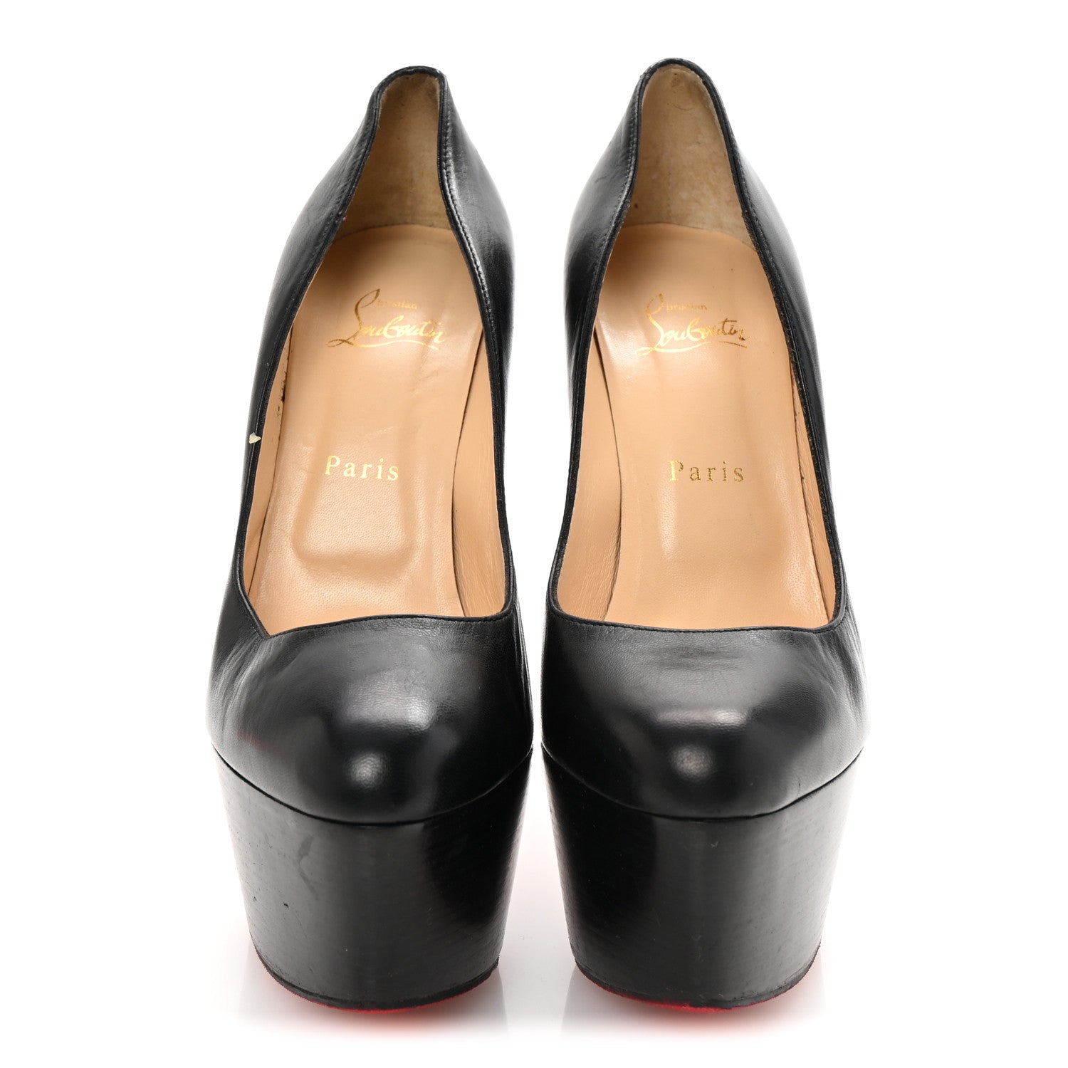 Christian Louboutin Shiny Calfskin Alta Vicky 160 Pumps 40 Black 3 of 8