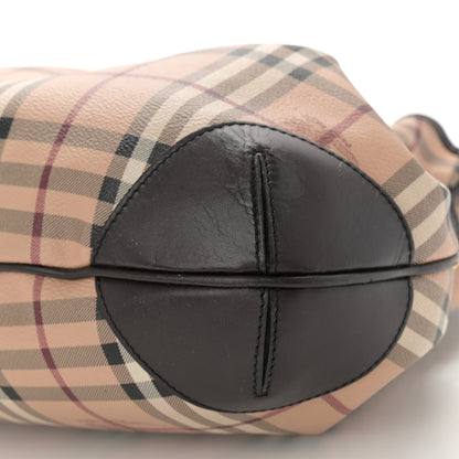 Burberry Haymarket Check Medium Willenmore Hobo Chocolate 11 of 11