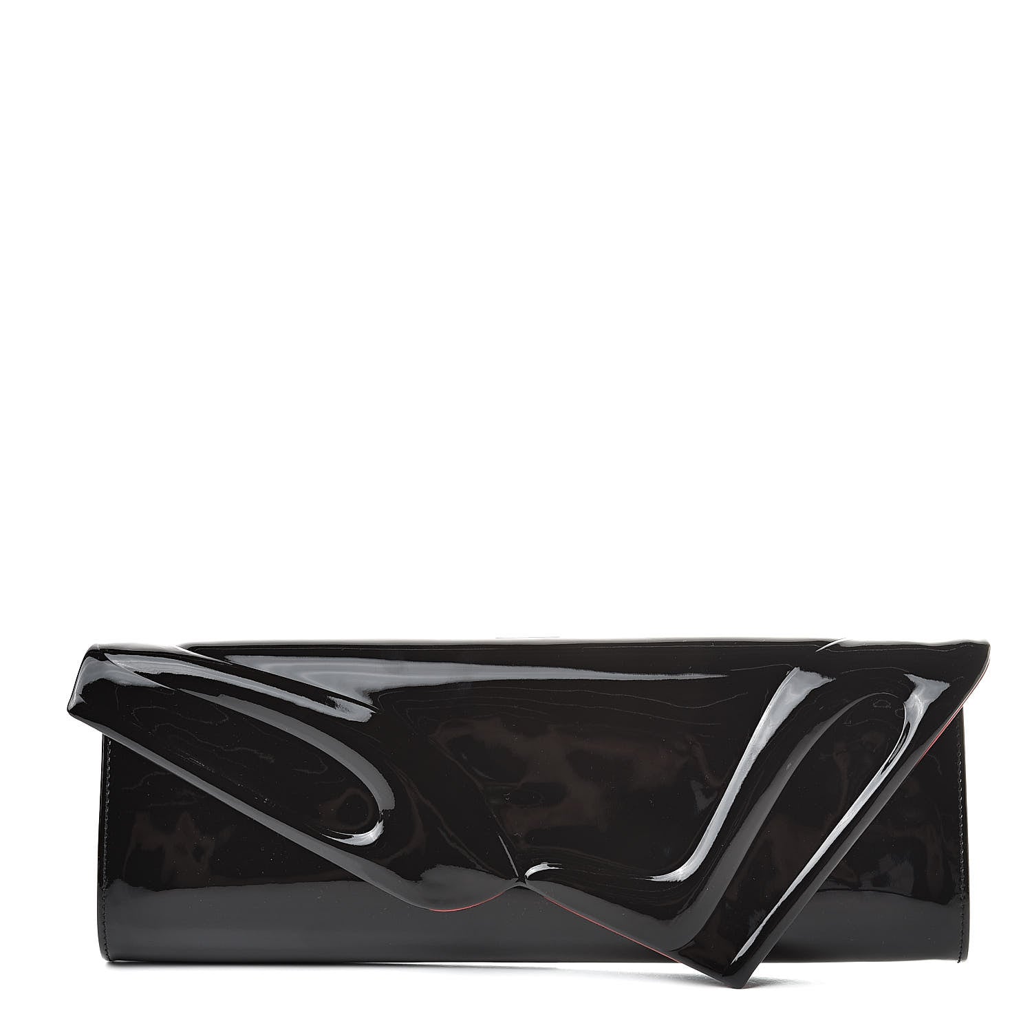 Christian Louboutin Patent So Kate Baguette Clutch Black 1 of 9