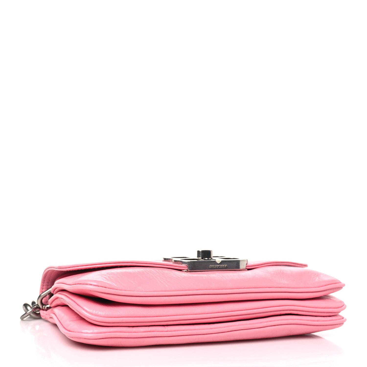 Balenciaga Peach Calfskin Small BB Soft Flap Bag Sweet Pink 4 of 9