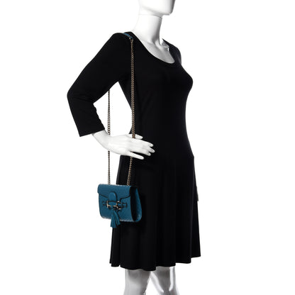 Gucci Microguccissima Mini Emily Shoulder Bag Deep Cobalt 2 of 9