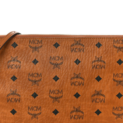 MCM Visetos Original Medium Pouch Cognac 8 of 10