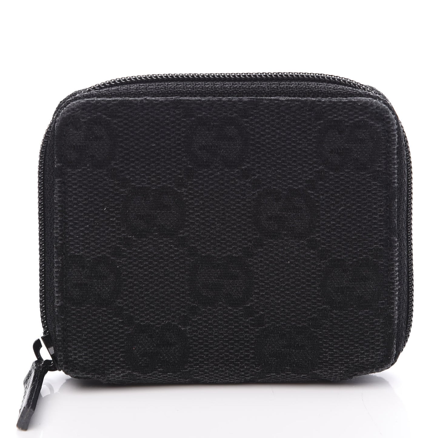 Monogram Zip Around Coin Purse Black
