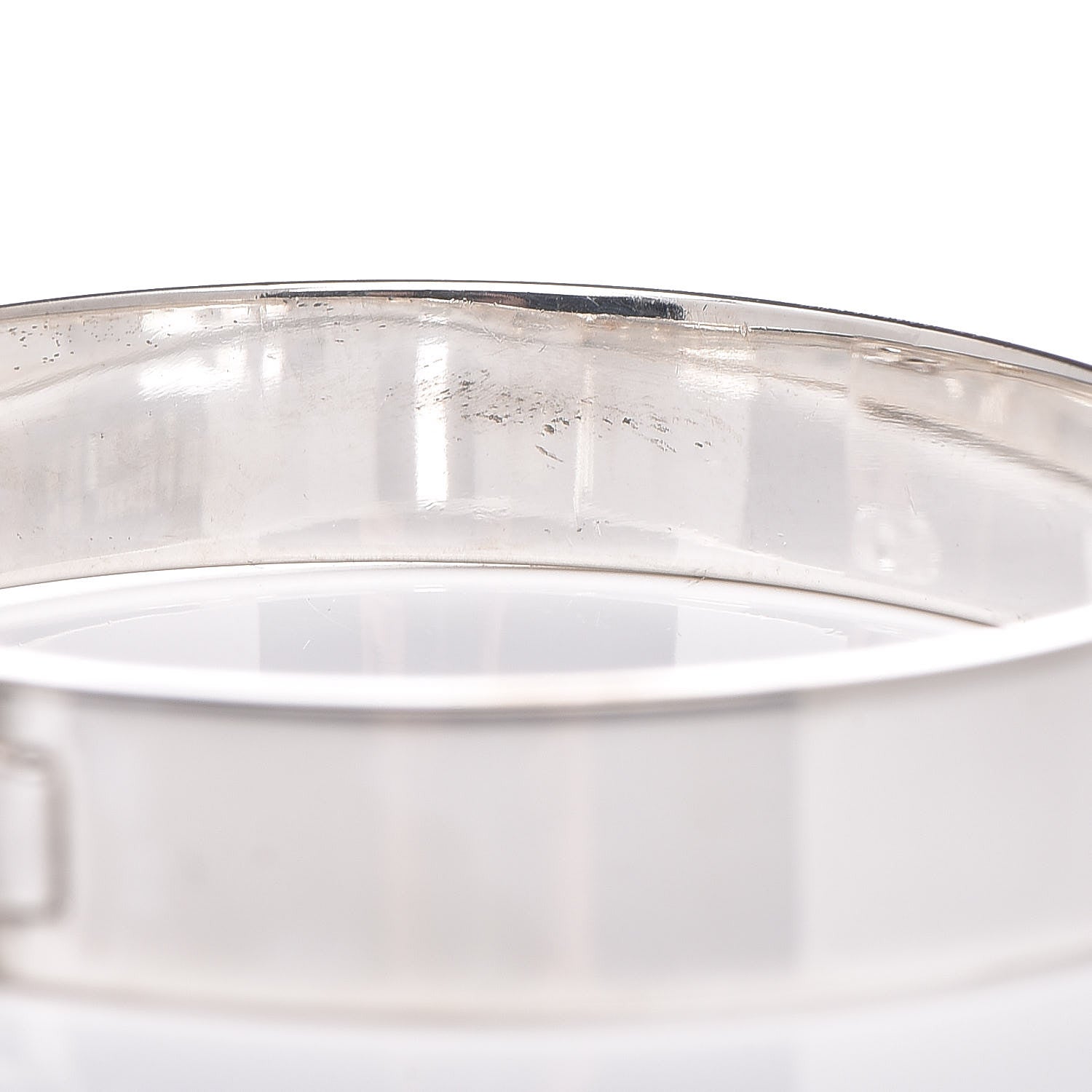 Hermes Sterling Silver 18K Rose Gold PM Collier De Chien Bracelet LG 5 of 5