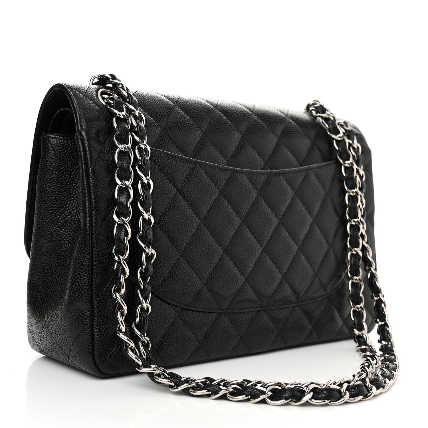 Chanel Caviar Quilted Jumbo Double Flap Black 3 of 13