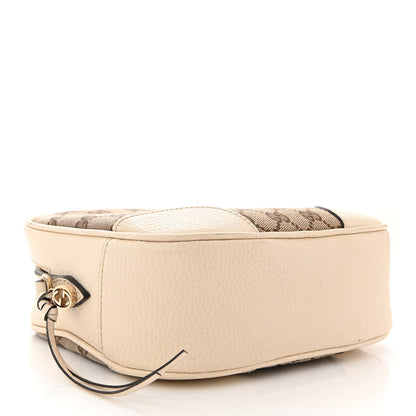 Gucci Monogram Dollar Calfskin Mini Bree Messenger Bag Beige Ebony Avoire 4 of 13