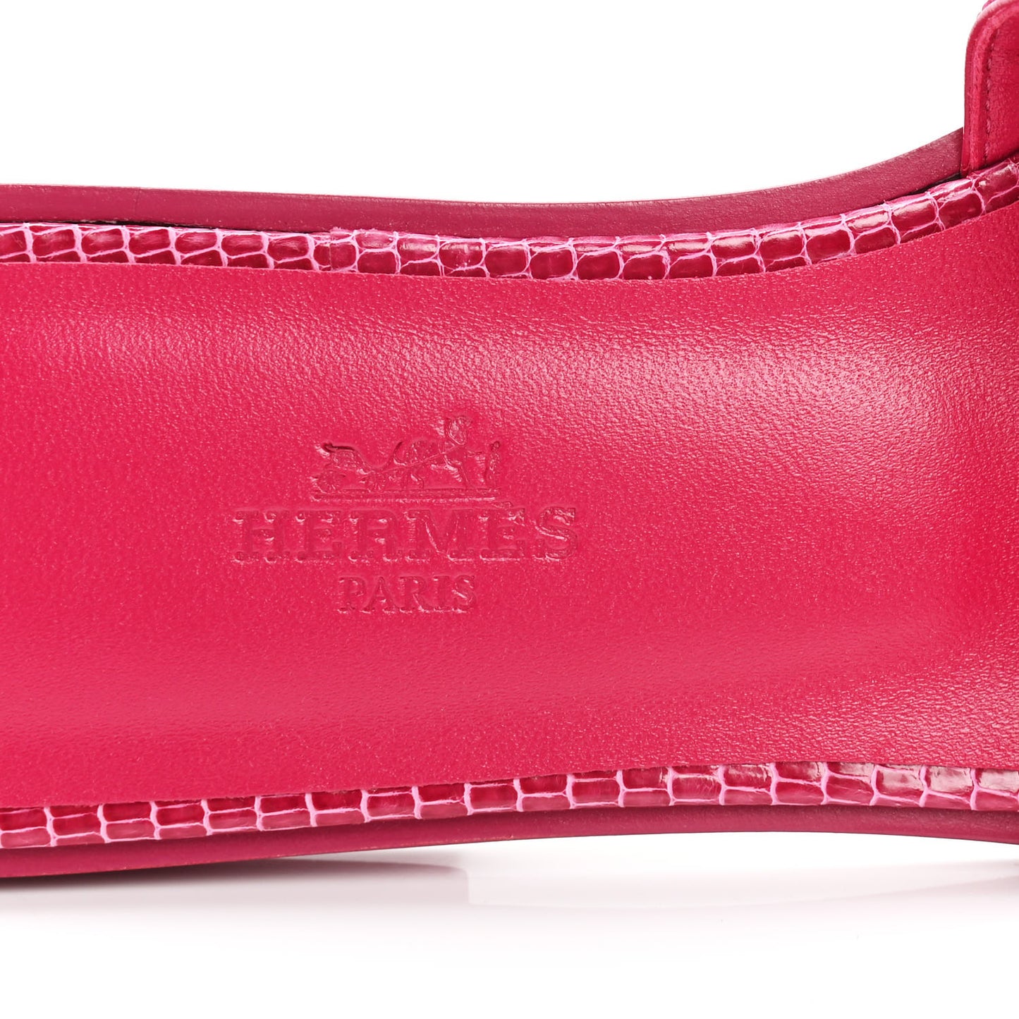 Lizard Oran Sandals 36 Fuchsia
