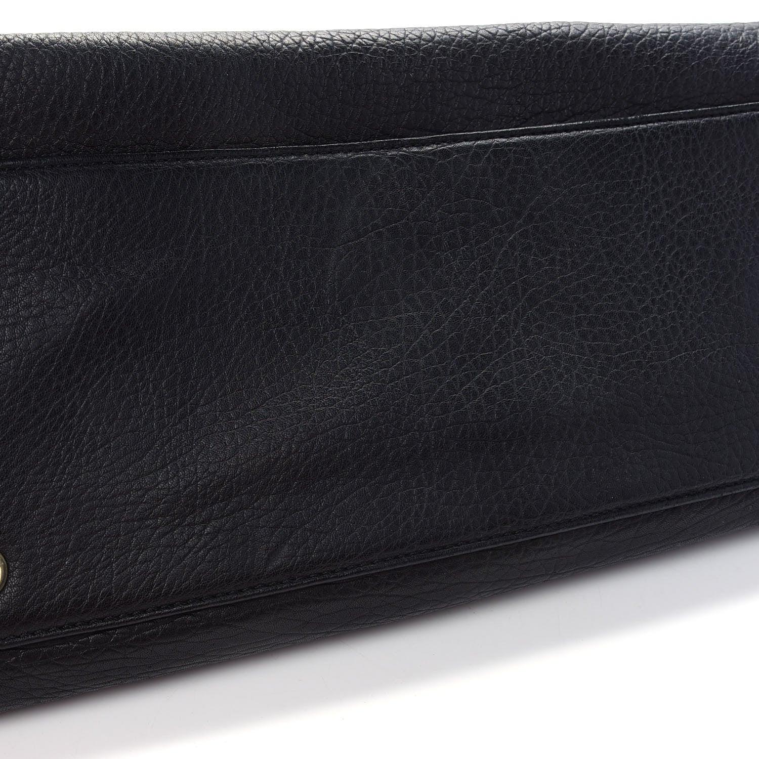 Jimmy Choo Grainy Calfskin Large Rosalie Satchel Black 10 of 11