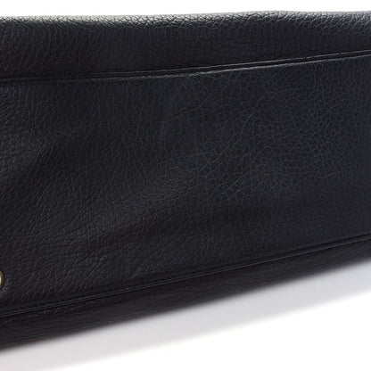 Jimmy Choo Grainy Calfskin Large Rosalie Satchel Black 10 of 11