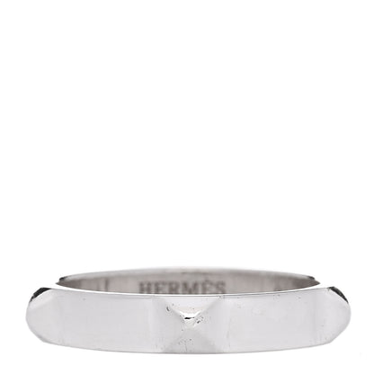 Hermes Sterling Silver Clou d'H Band Ring 59 8.75 1 of 4