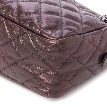Chanel Metallic Aged Calfskin Quilted Medium Reissue Camera Case Pink 4 of 8