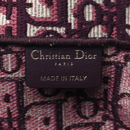 Christian Dior Oblique Medium Book Tote Burgundy Multicolor 8 of 10