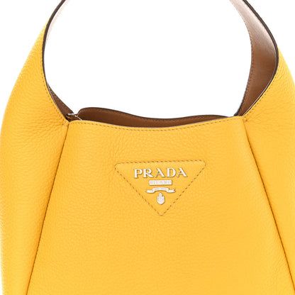 Prada Vitello Daino Soft Dynamique Hobo Soleil Caramello 7 of 9