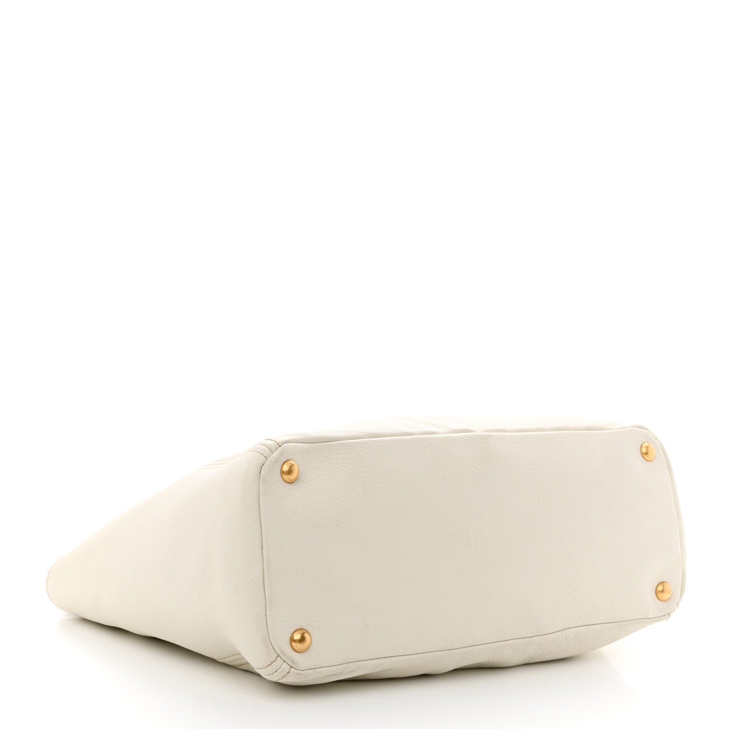 Prada Vitello Daino Side Pocket Tote Talco 4 of 14