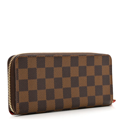 Louis Vuitton Damier Ebene Clemence Wallet Cherry 3 of 7