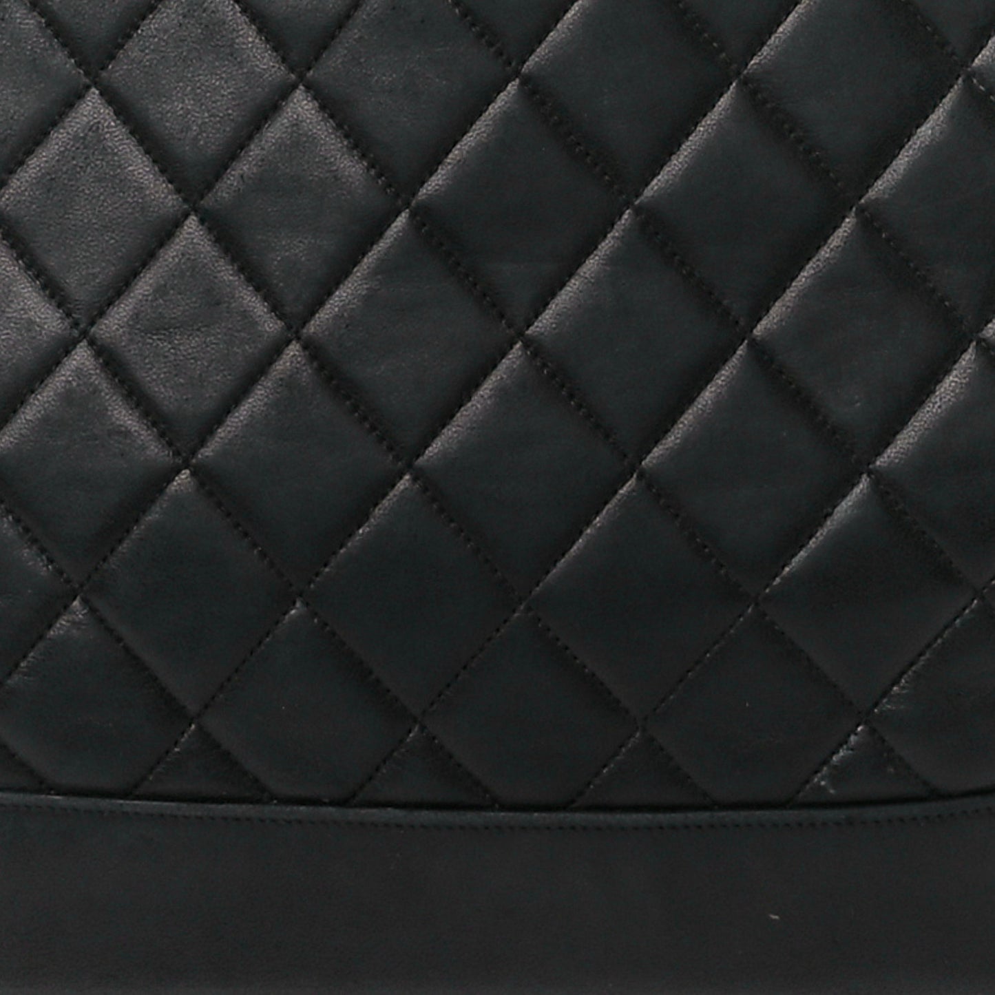 Lambskin Quilted Shoulder Bag Black