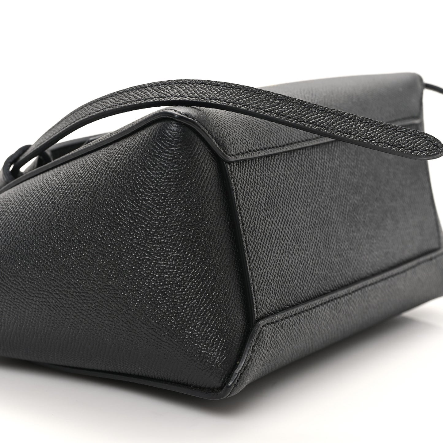 Grained Calfskin Nano Belt Bag Black