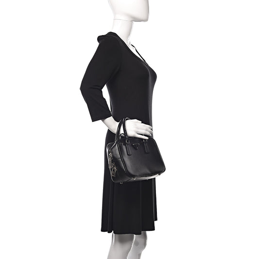 Saffiano Lux Bauletto Black