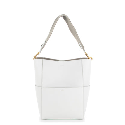 Celine Soft Grained Calfskin Sangle Bucket Bag White 1 of 7