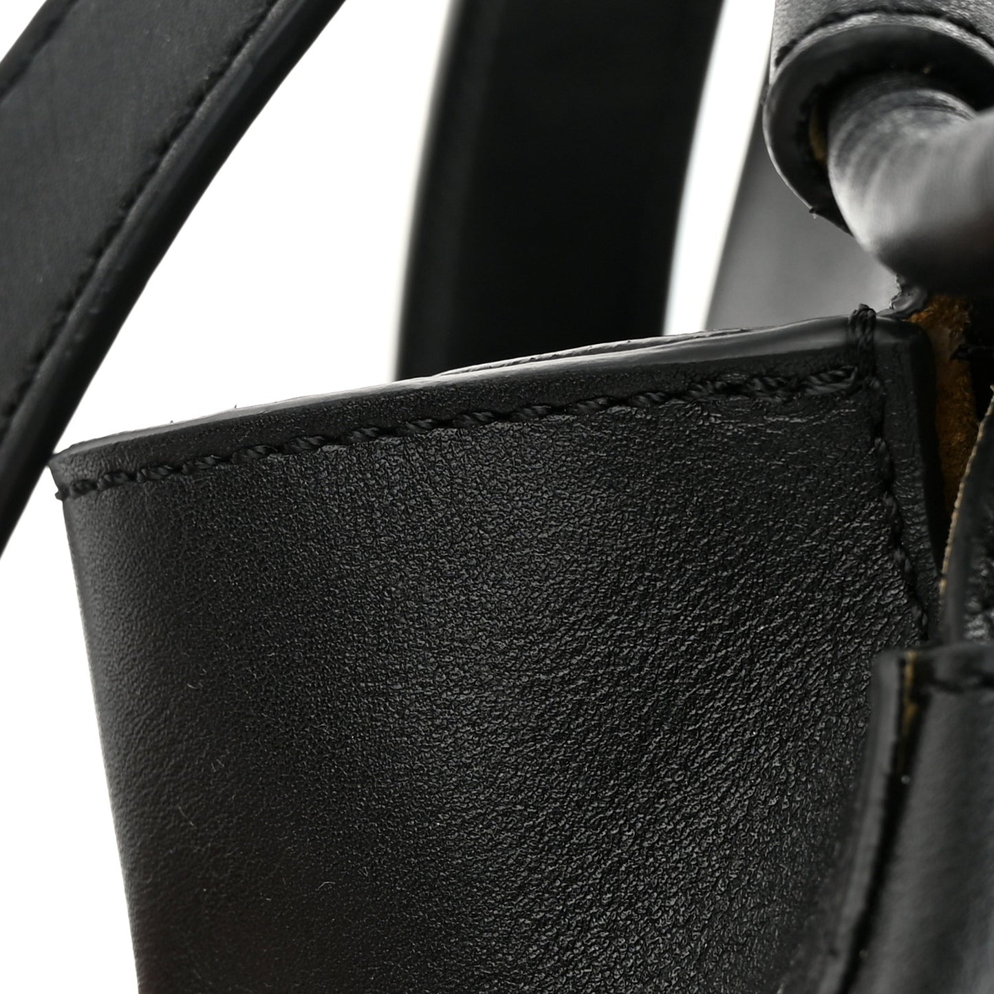 Shiny Nappa Calfskin Paseo Bag Black