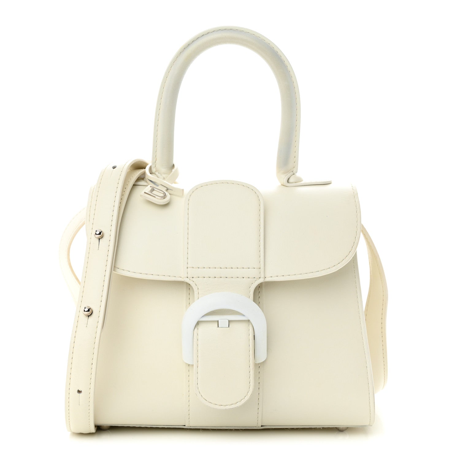 Delvaux Box Calfskin Mini Brillant Satchel Ivory 1 of 16