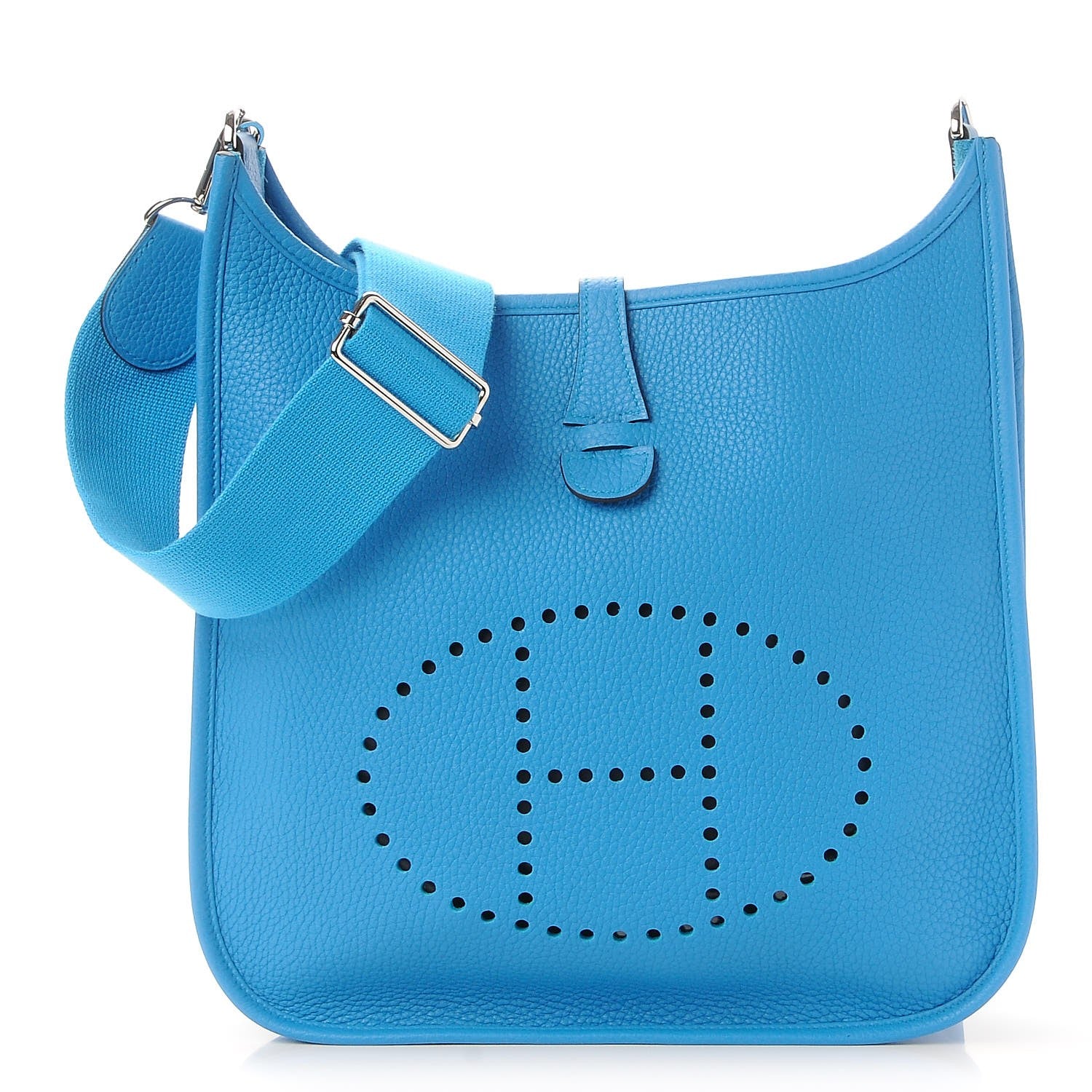 Hermes Taurillon Clemence Evelyne III PM Bleu Zanzibar 1 of 8