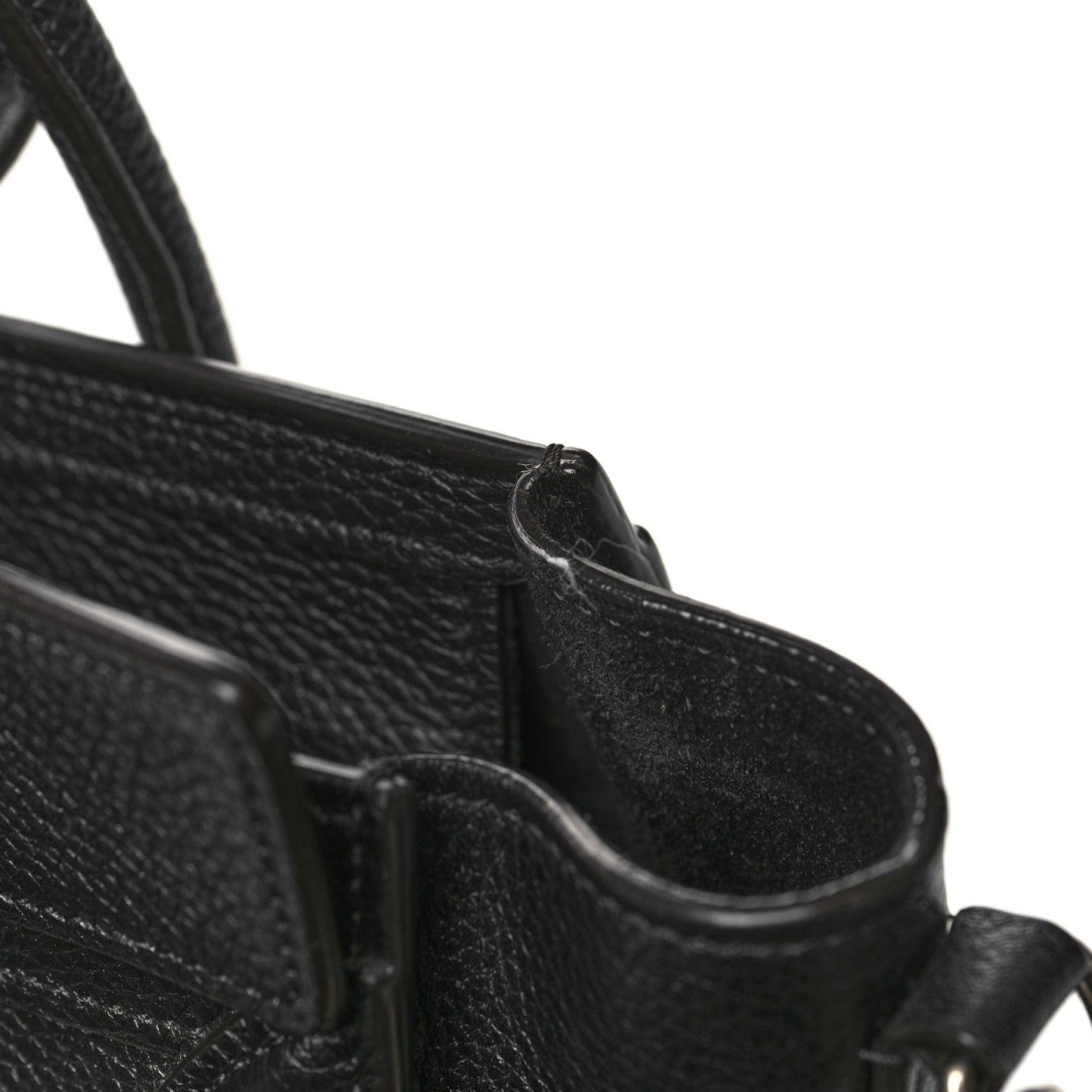 Smooth Calfskin Nano Luggage Black
