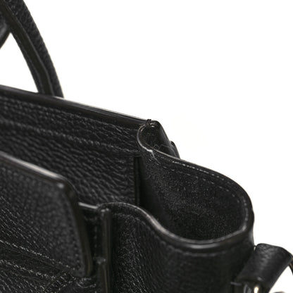 Celine Smooth Calfskin Nano Luggage Black 10 of 10