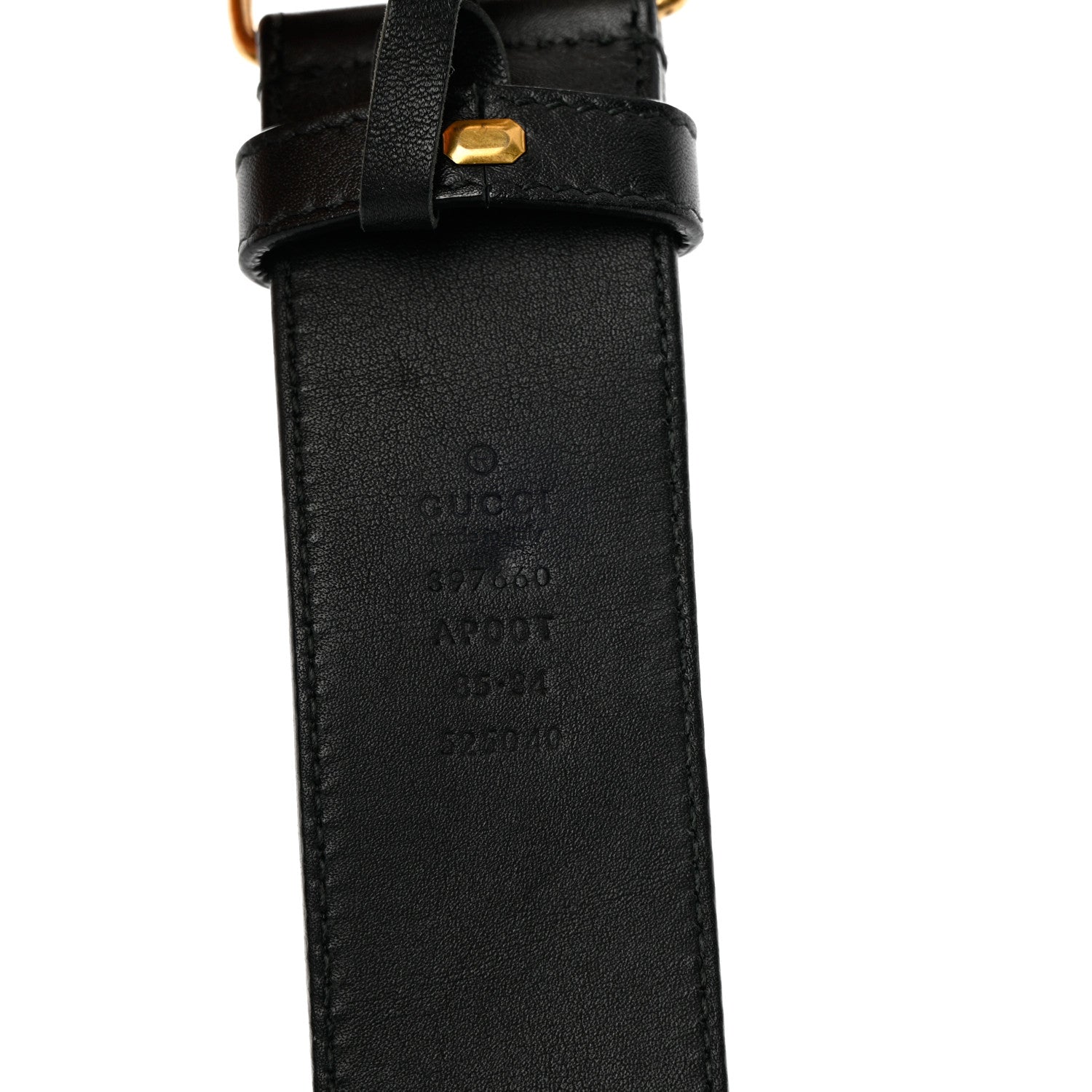 Gucci Calfskin Double G 40mm Belt 85 34 Black 9 of 10