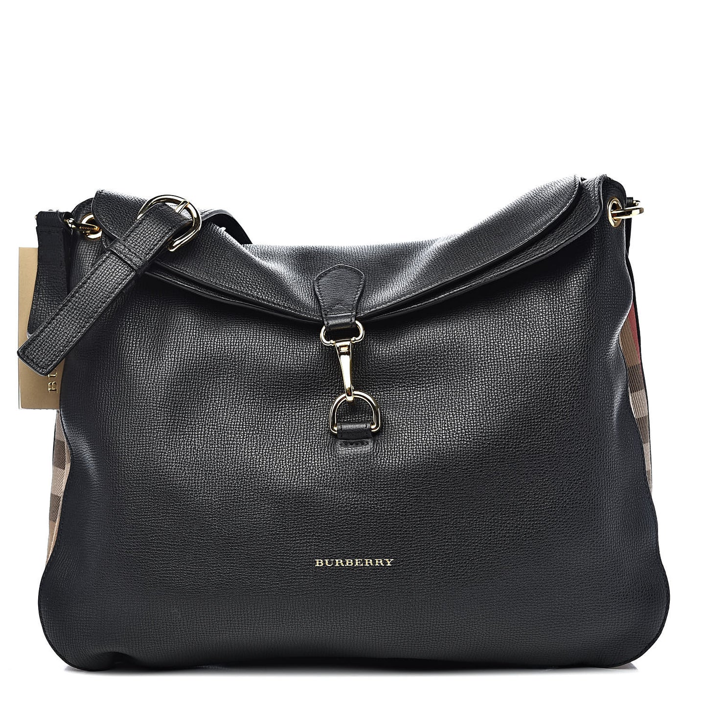 Derby Calfskin House Check Cornwall Hobo Black