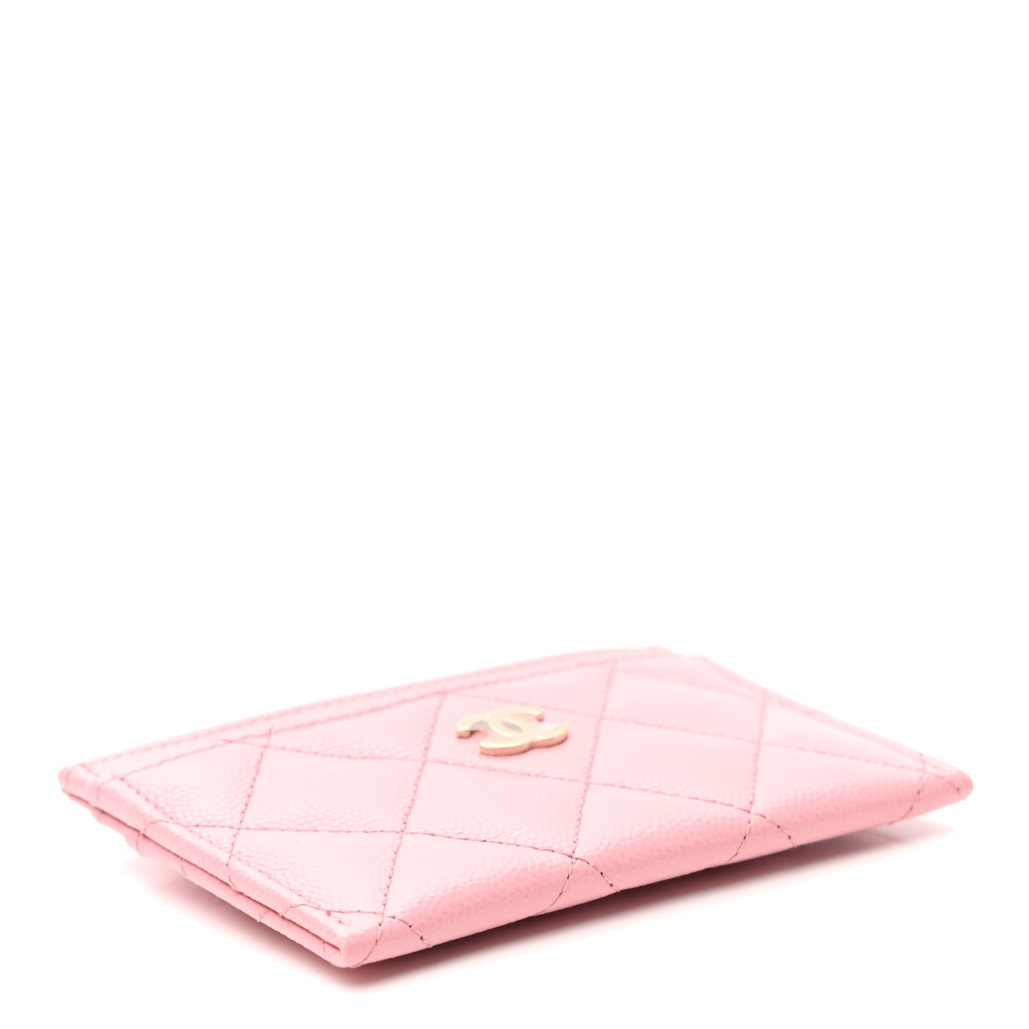 Chanel Caviar Quilted Card Holder Pink 4 of 8