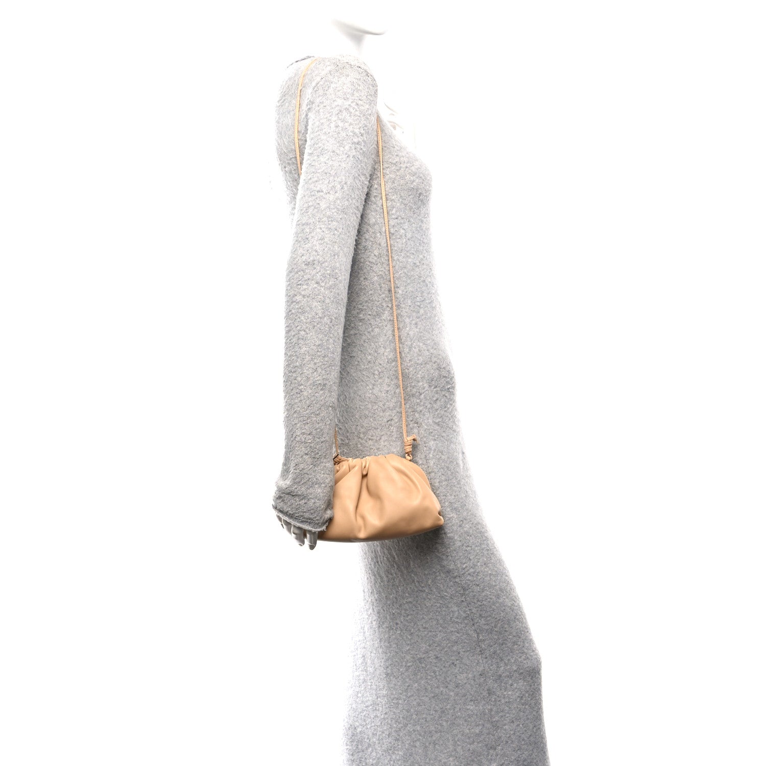 Bottega Veneta Butter Calfskin The Mini Pouch Almond 2 of 11